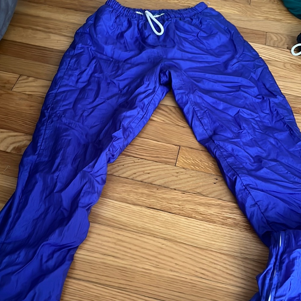 Blue scrub cargo pants